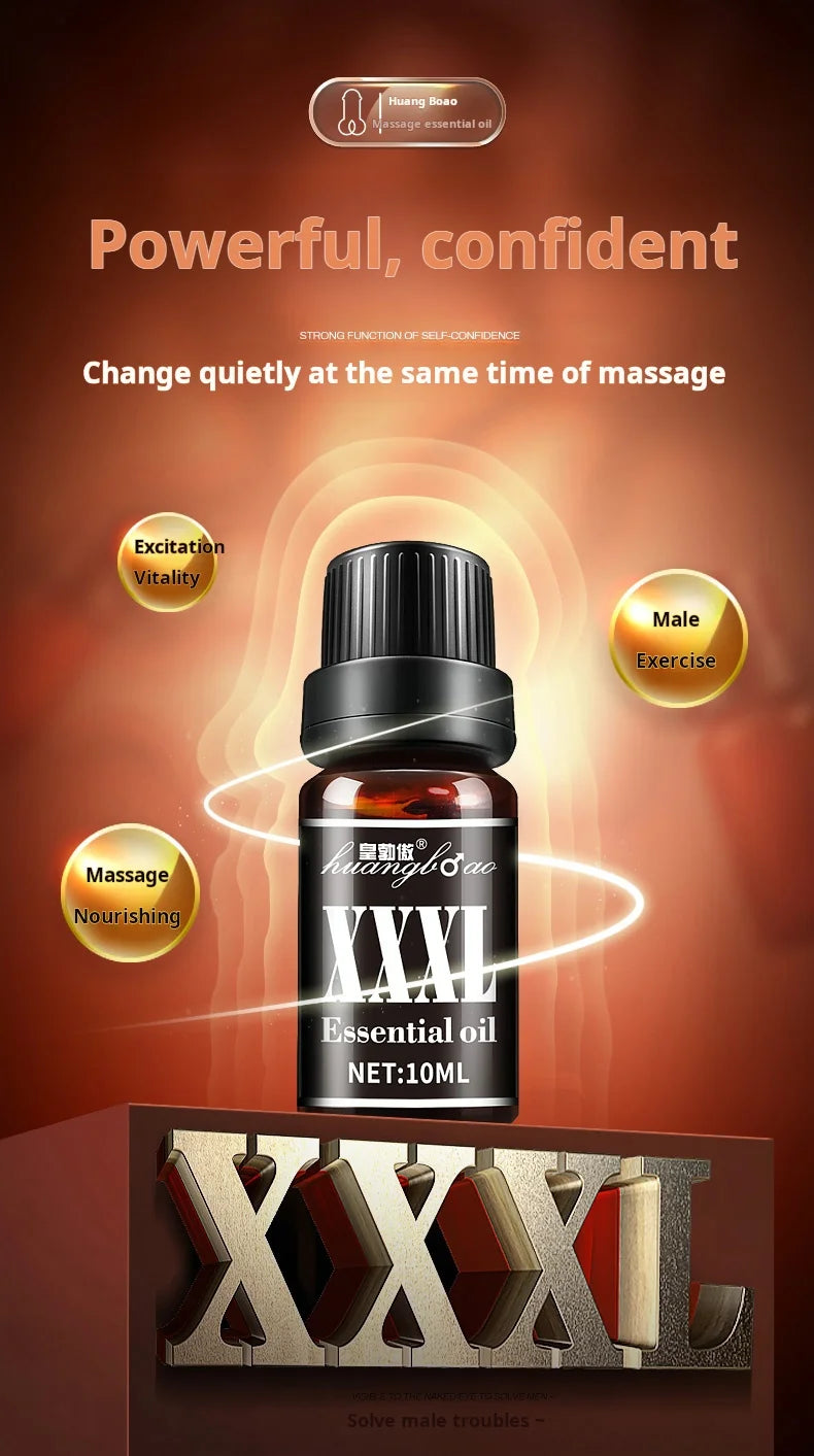Men’s Massage Oil, Herbal Body Care Oil for Relaxation, Skin Nourishing Oil for Daily Use, Travel Size