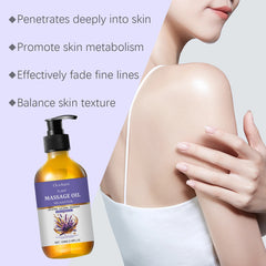 Lavender Essential Oil Moisturizing Body Skin Smoothing Soft Stress Relief Muscle Sore Help Sleep Spa Relaxing Massage Oil