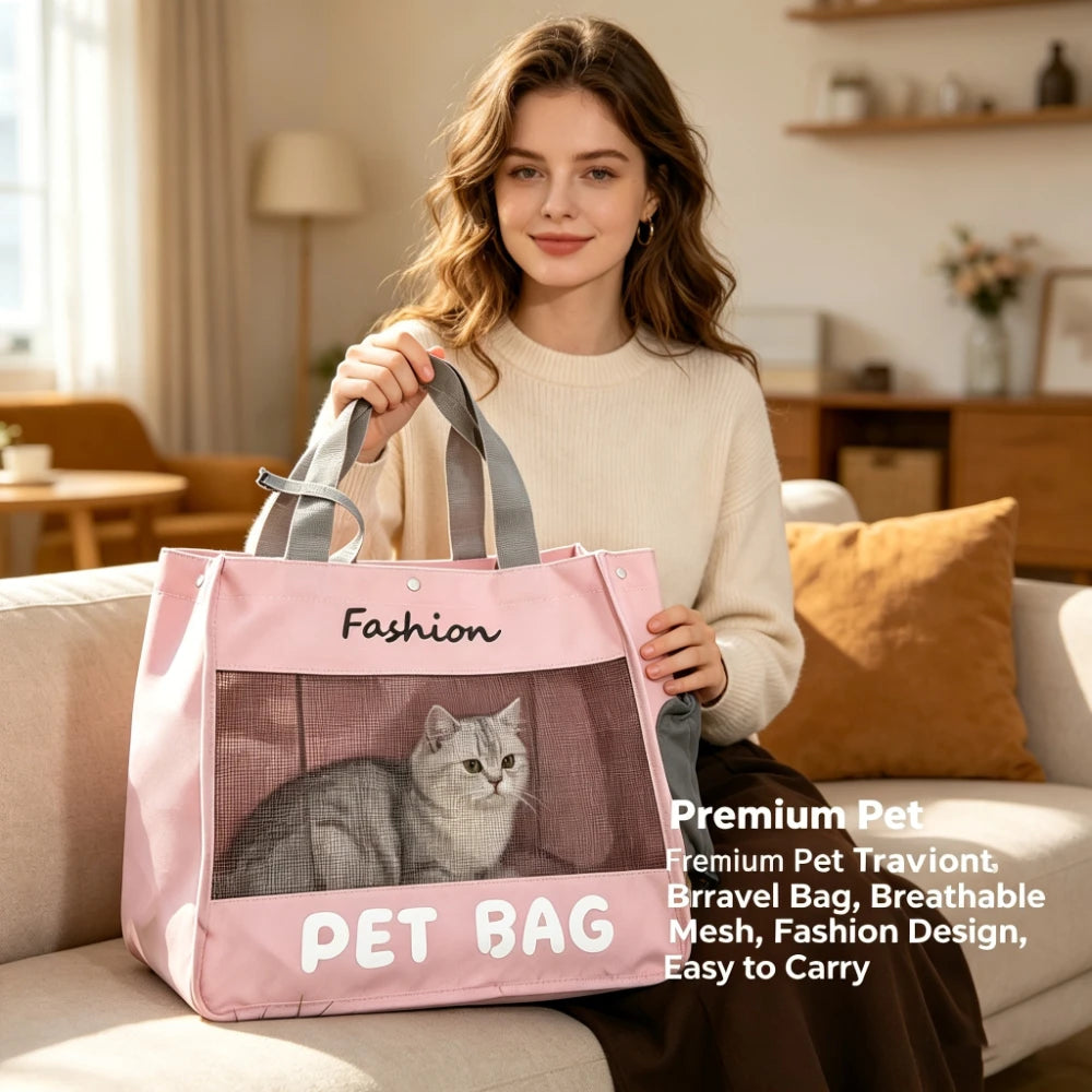 Pet Cat Carrier Bag Outdoor Travel Backpack for Cats Small Dogs Breathable Cat Carrying Bag Pet Supplies Outdoor Travel Camping