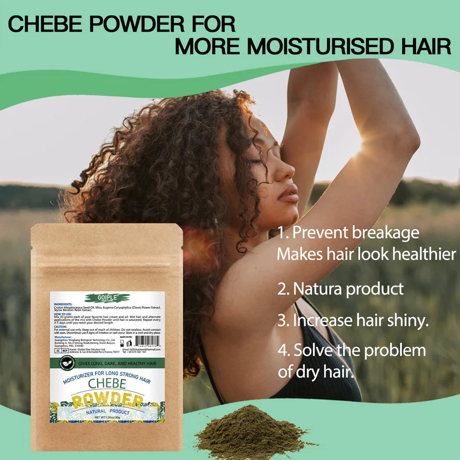 Hair Care 5pcs Rosemary & Chebe Oil Men and Women Dry Frizzy Hair Moisturize Nourish Products Chebe Butter & Powder with Serum