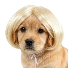 Pet Wig Accessories Dog Headdress Funny Costume Puppy Cosplay Dress Up Cute Pet Wig Cosplay Funny Props Head Accessories