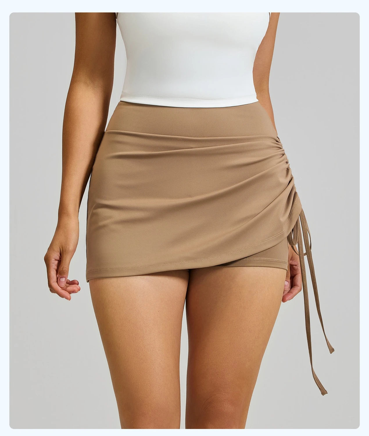 High Elastic Sports Skirt Shorts
