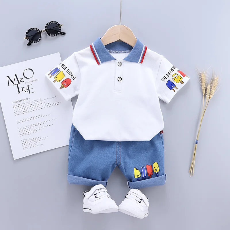Playful Summer Baby Boy Set