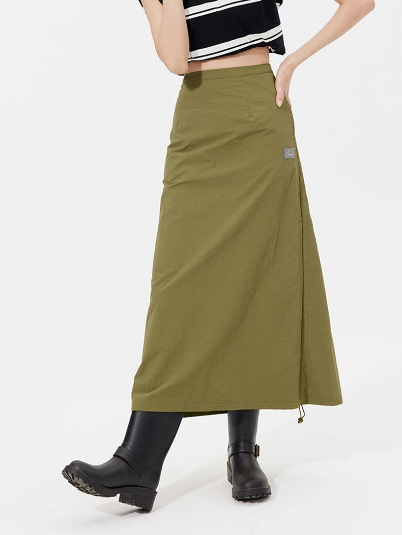 OhSunny Anti-UV Cargo Long Skirt with Adjustable Hem