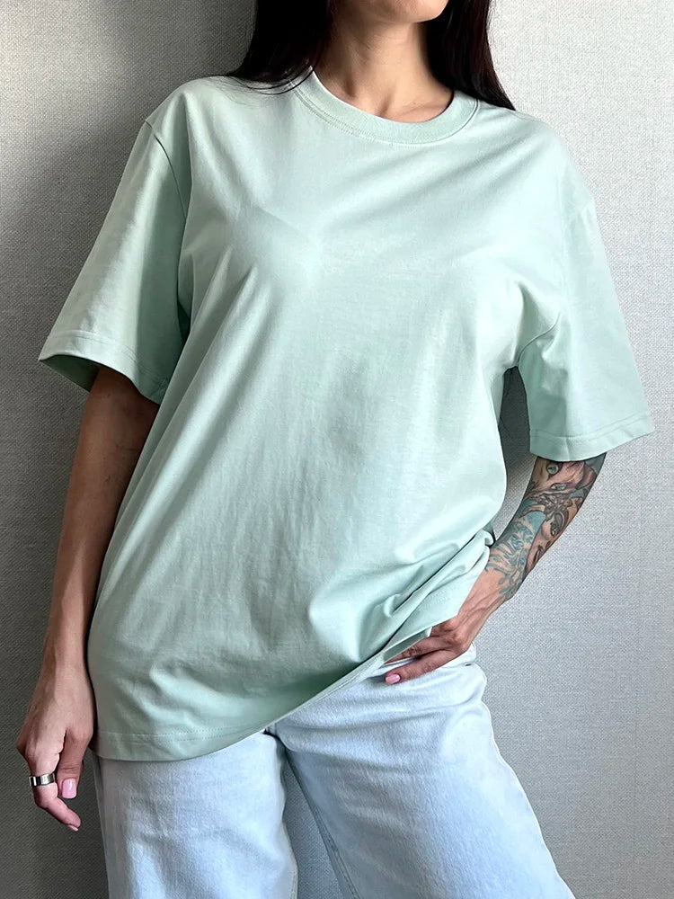 Soft Loose Cotton Summer Tee