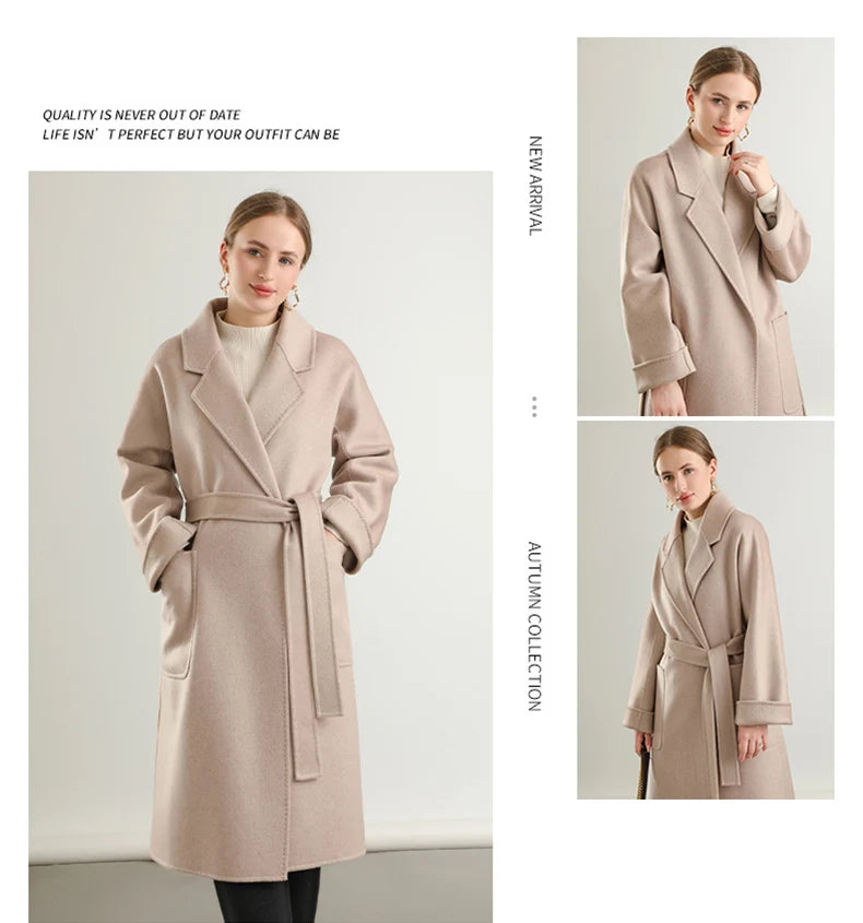 Double Faced Wool Korean Coat
