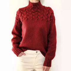 Winter Turtleneck Knit Pullover Sweater