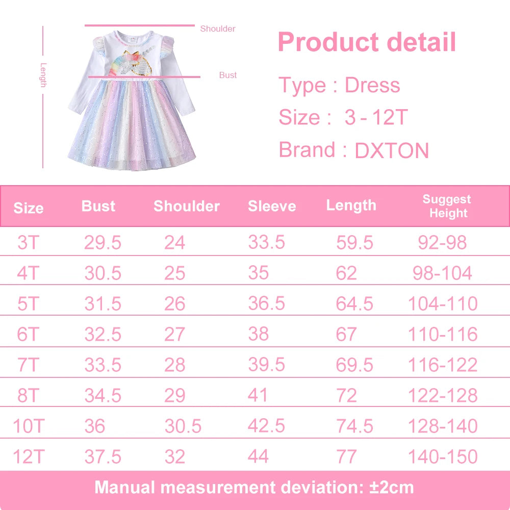 Unicorn Sequin Gradient Girls Dress