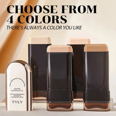 Waterproof Concealer Foundation Stick With Brush - All-in-One Long-Lasting, Oil Control, Brightening Makeup Natural Matte Finish