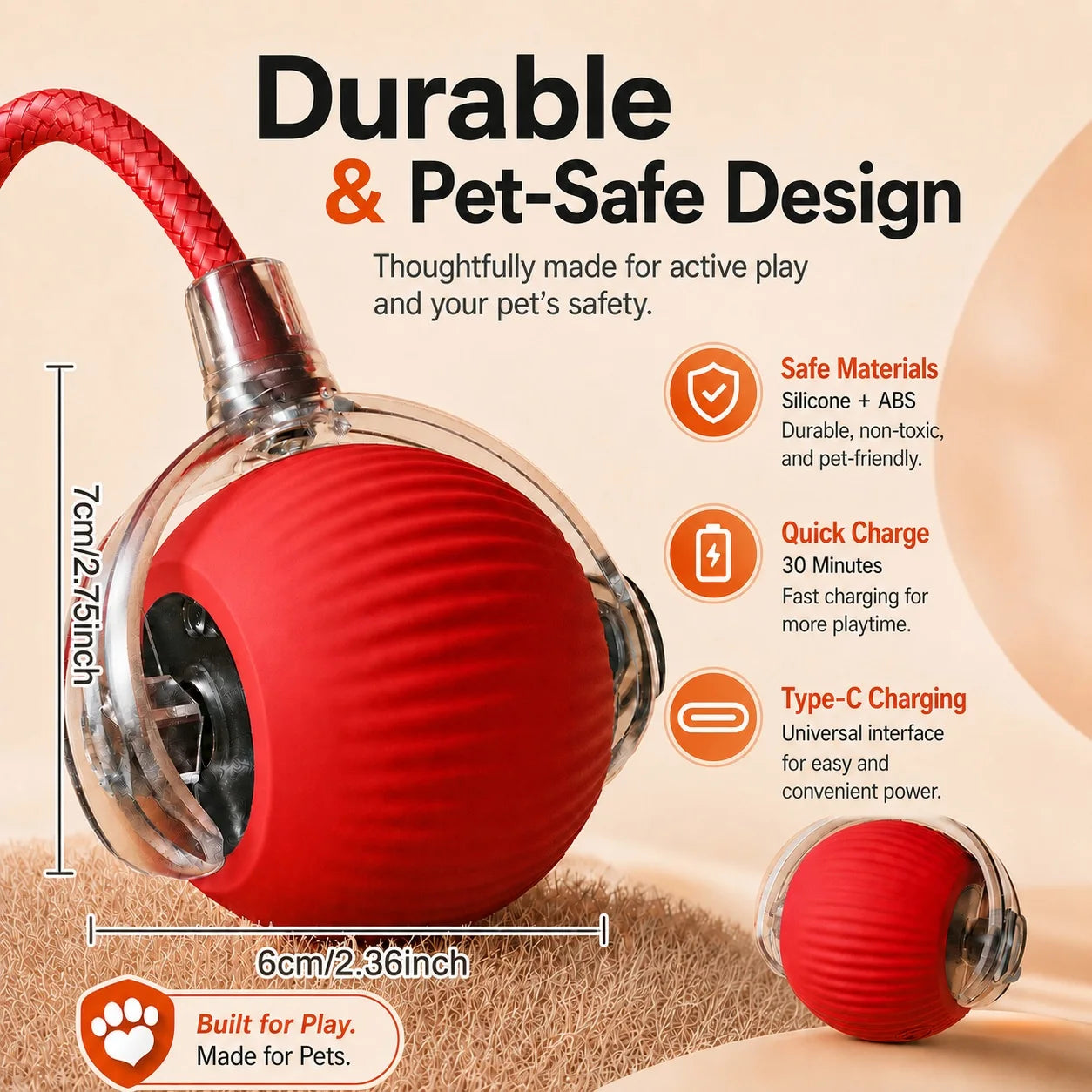 Smart Automatic Rolling Dog Ball
