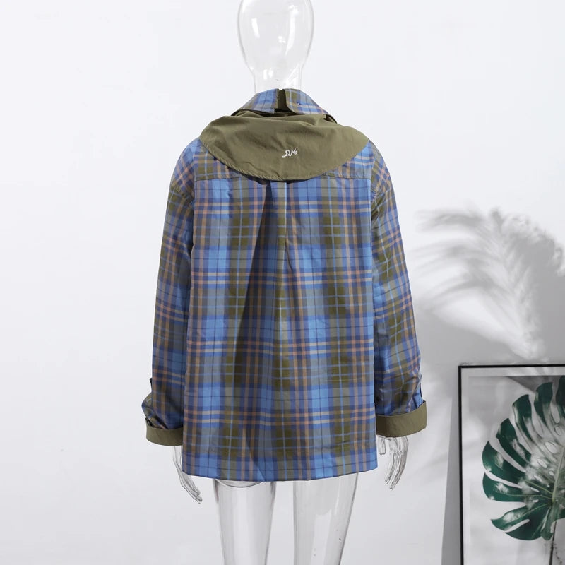 Casual Double Sided Women Coats Loose Long Sleeve Turn-Down Collar Pocket Female Jacket 2026 Autumn Fashion Lady Outwear New