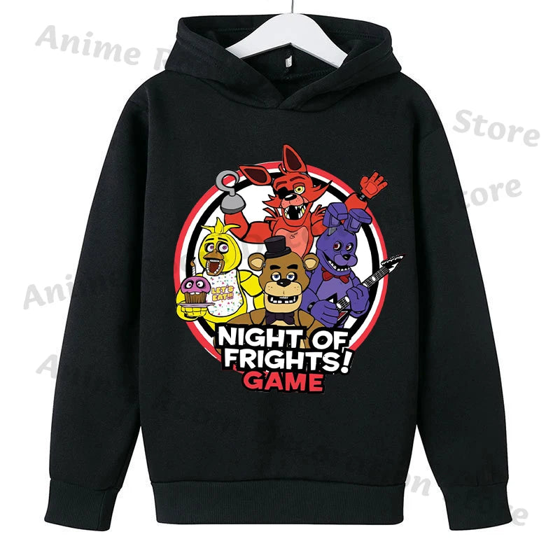 Kids Cartoon Sporty Pullover Hoodie