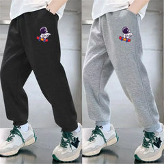 Boys' Off-Road Truck Print Joggers – Casual Sweatpants for Spring, Autumn, and Winter