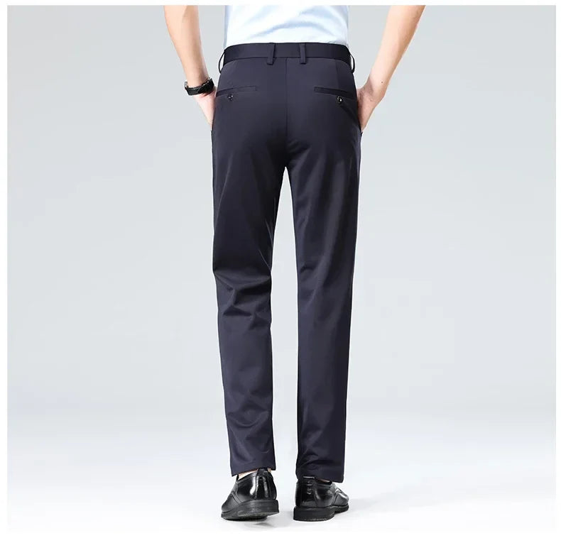 Classic Wrinkle-Resistant Suit Pants