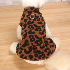 Leopard Print Dog Princess Skirt