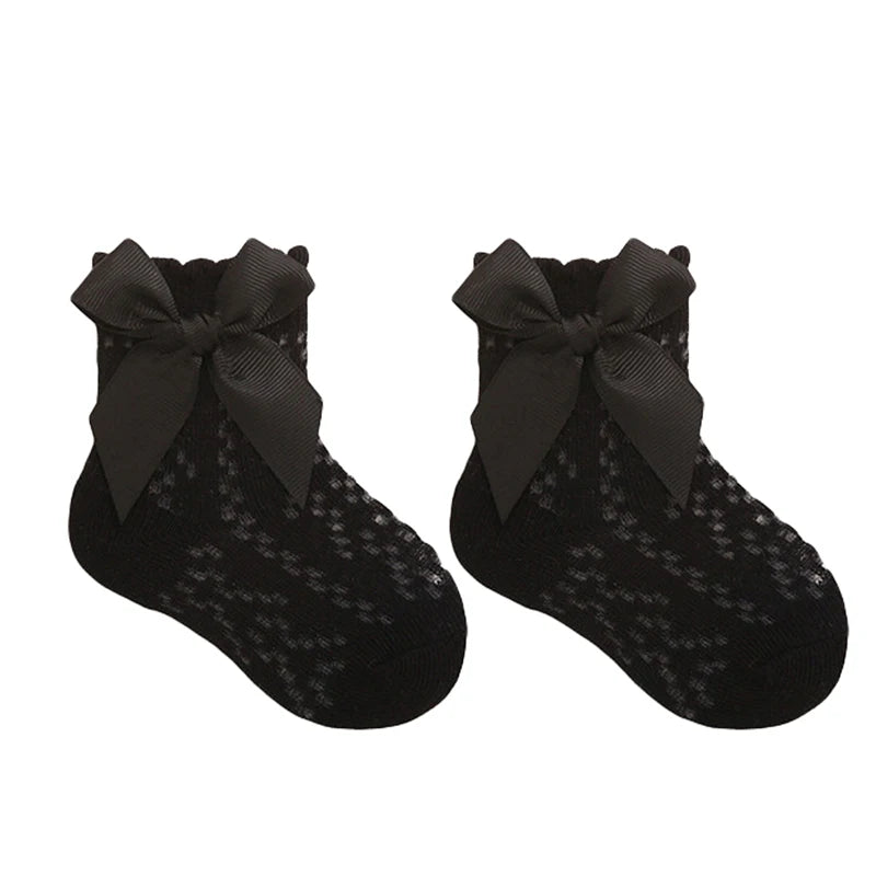 Baby Girl Lace Ruffle Grip Socks