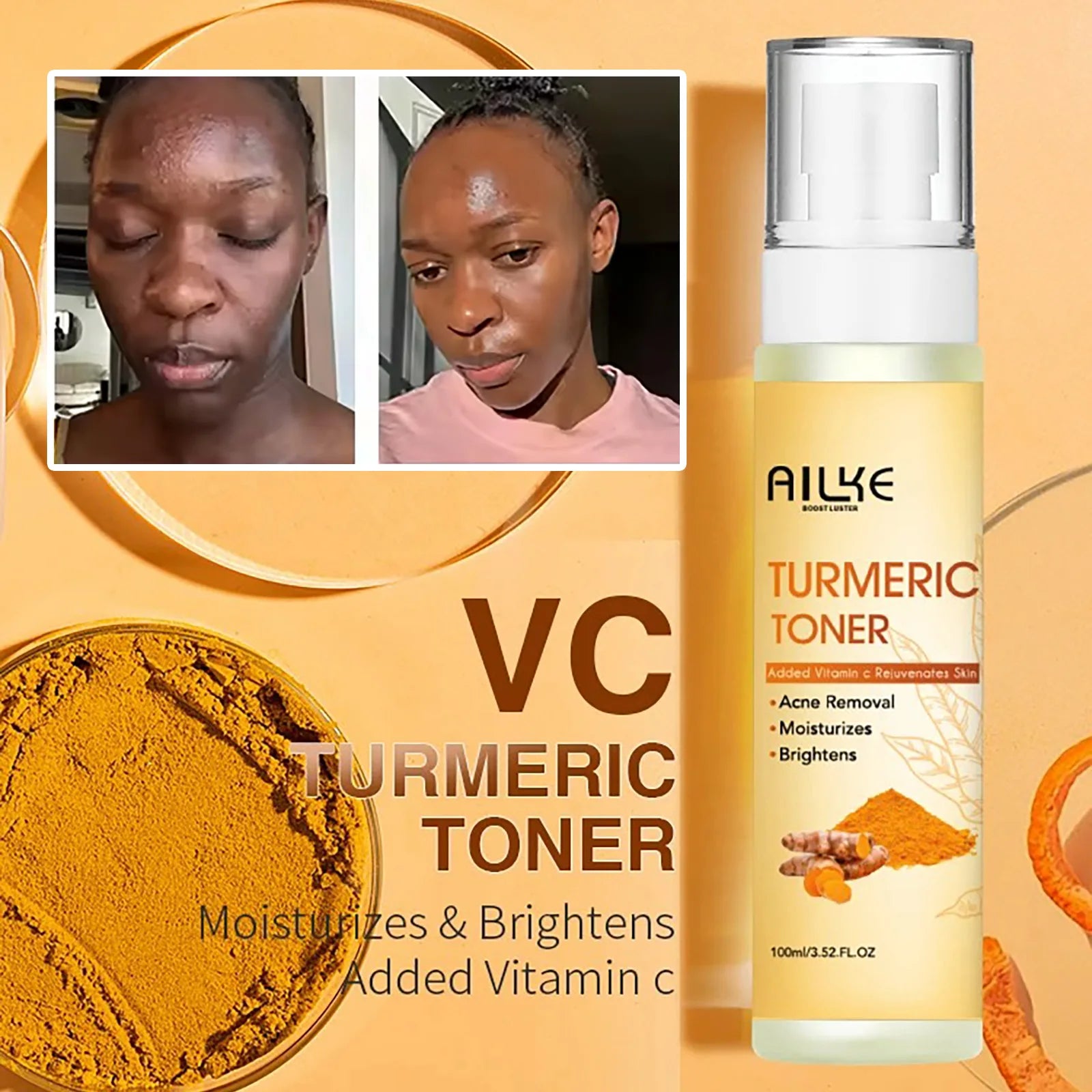 Organic Turmeric Brightening Skincare Kit