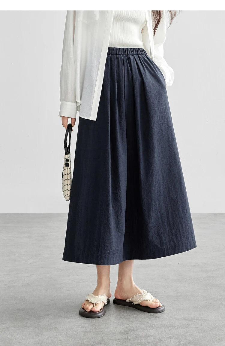 Office Essential A-Line Midi Skirt