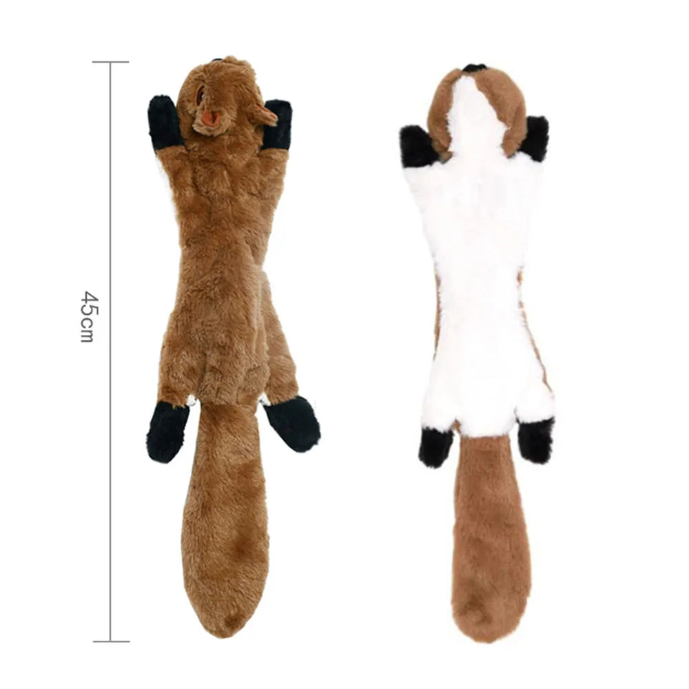 Stuffingless Crinkle Squeaker Dog Toy
