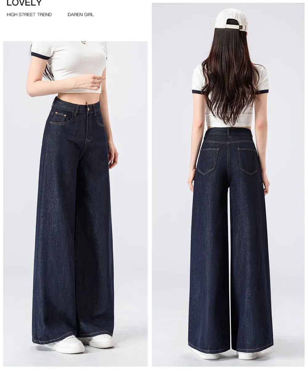 Women's Lightweight Wide Leg Straight-Leg Jeans Stylish and Comfortable Denim Pants for Effortless Fashion Summer Thin Trousers