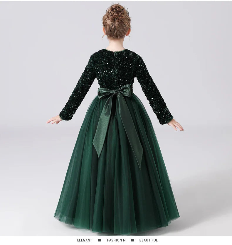 Classic Girls Chiffon Ball Gown