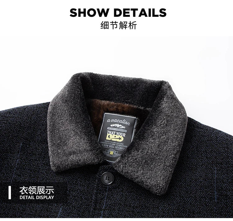 Modern Wool Blend Trench Coat
