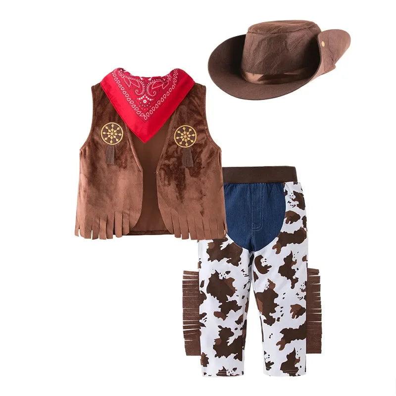 Toddler Cowboy Costume Outfit Set