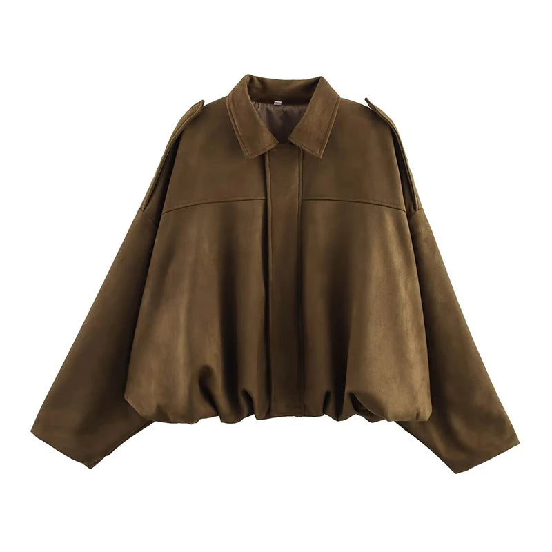 Vintage Loose Bomber Jacket