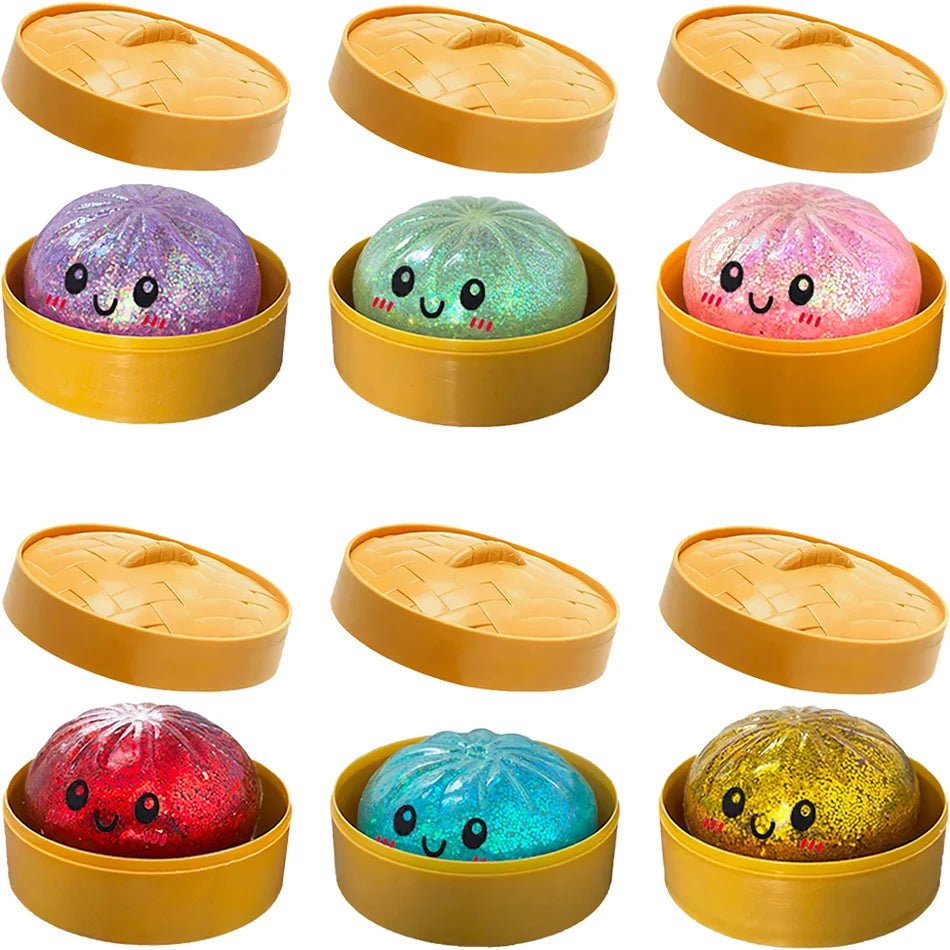 Glitter Dumpling Sensory Squeeze Toy