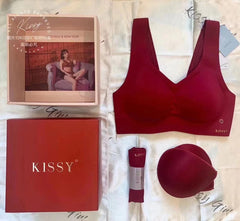 Kiss.y sports bra, such as kiss zero binding, no trace, no steel ring, quantum kiss vest bra set female