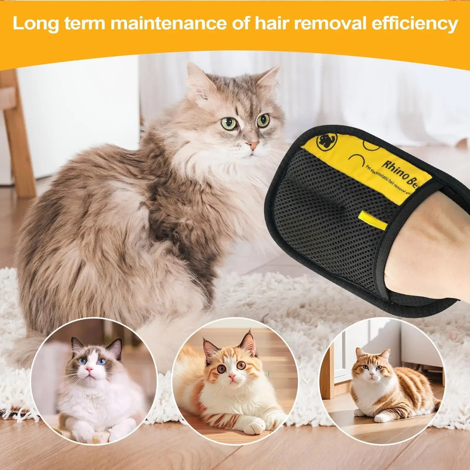 Pet Electrostatic Hair Removal Gloves Dog Cat Hair Removal Brush Gloves Hair Adhesive Gloves Carpet Clothing Hair Cleaning Brush