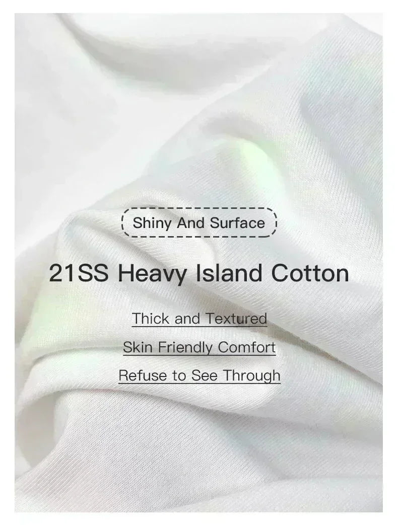 Oversized Print Cotton Tee