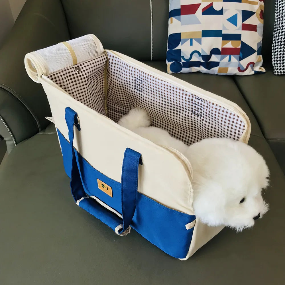 Portable Dog Carrier Cat Dog Outdoor Travel Bag Breathable Pet Carrying Pouch Travel Duffle for Cats Small Dogs Car Seat Carrier