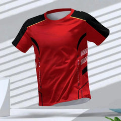 Men's T-shirts Sport Running T-shirt Men Quick-drying Breathable Short Sleeve Round Neck Gym Top Outdoor Workout Men Clothing