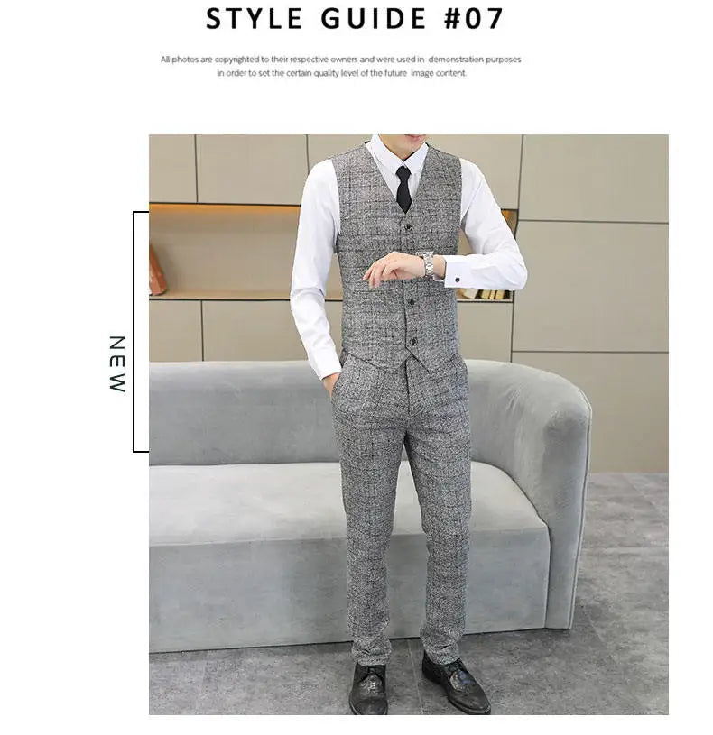 Three Piece Wedding Business Suit
