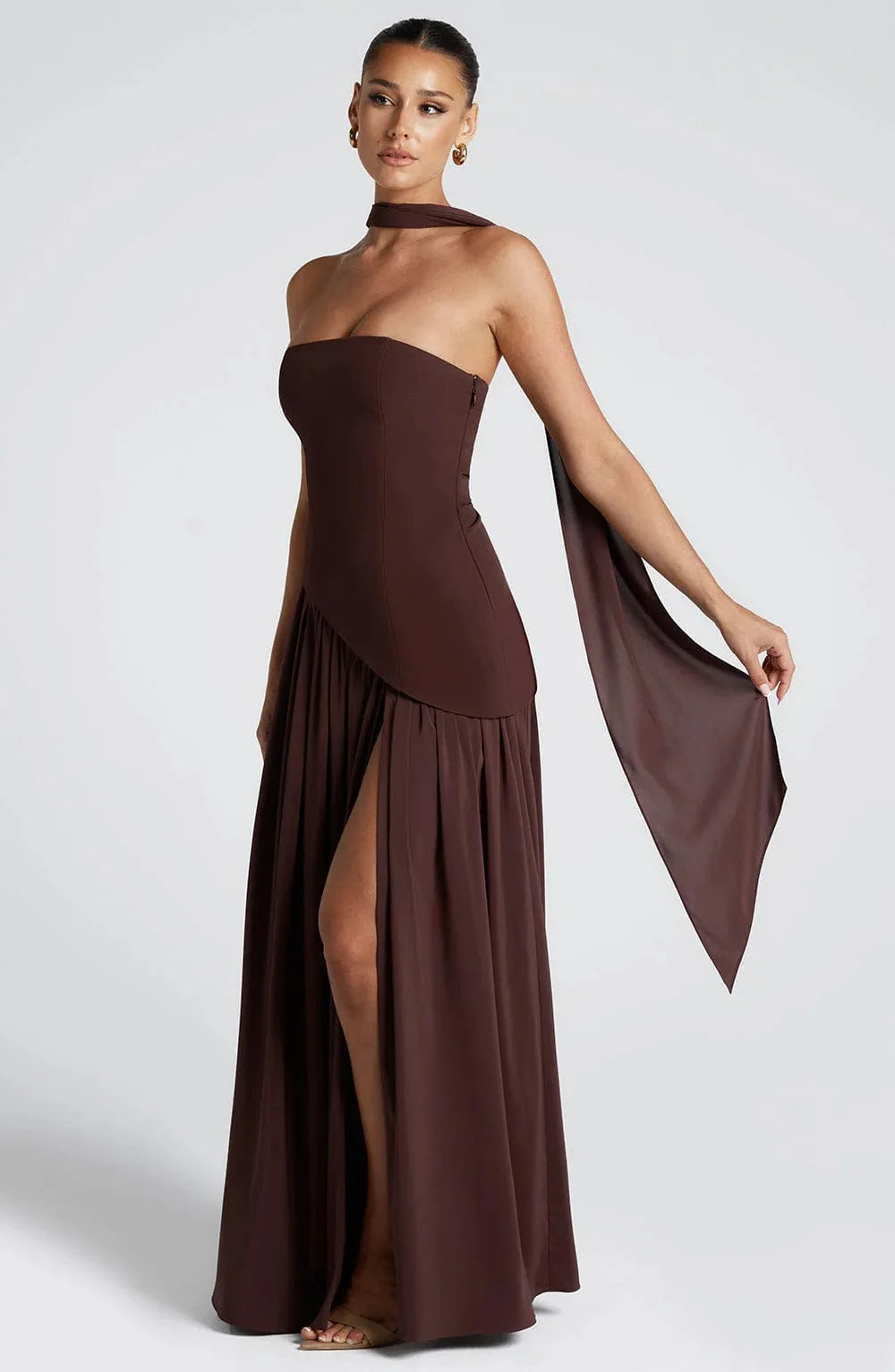 Chiffon Lace Ethereal Evening Gown