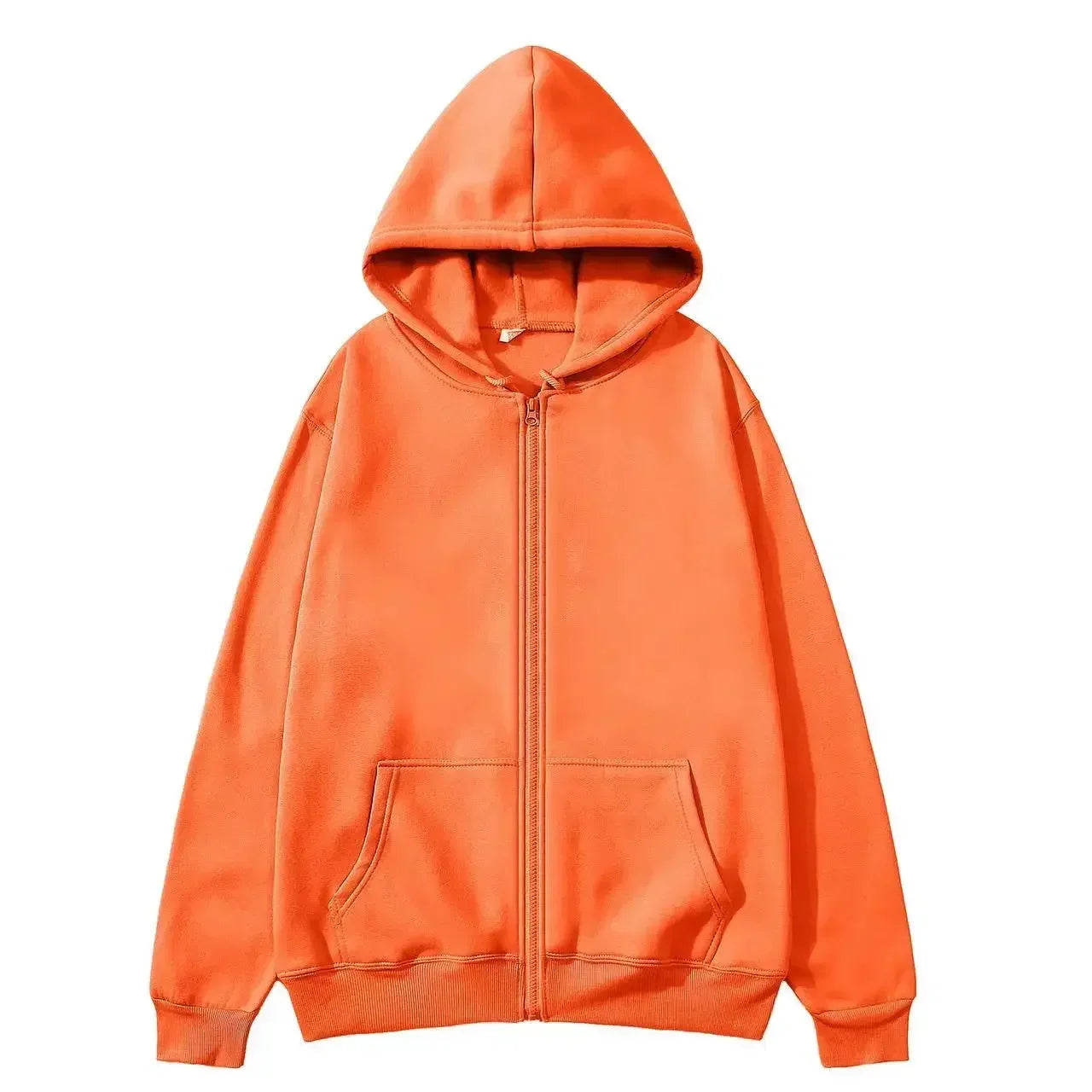 Men’s High Street Solid Zip-Up Hoodie