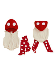 Fluffy Unicorn Hooded Jumpsuit Costume