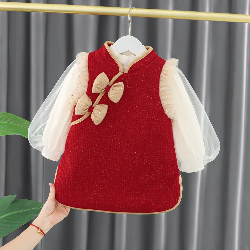 Plush Princess Dress Set for Girls