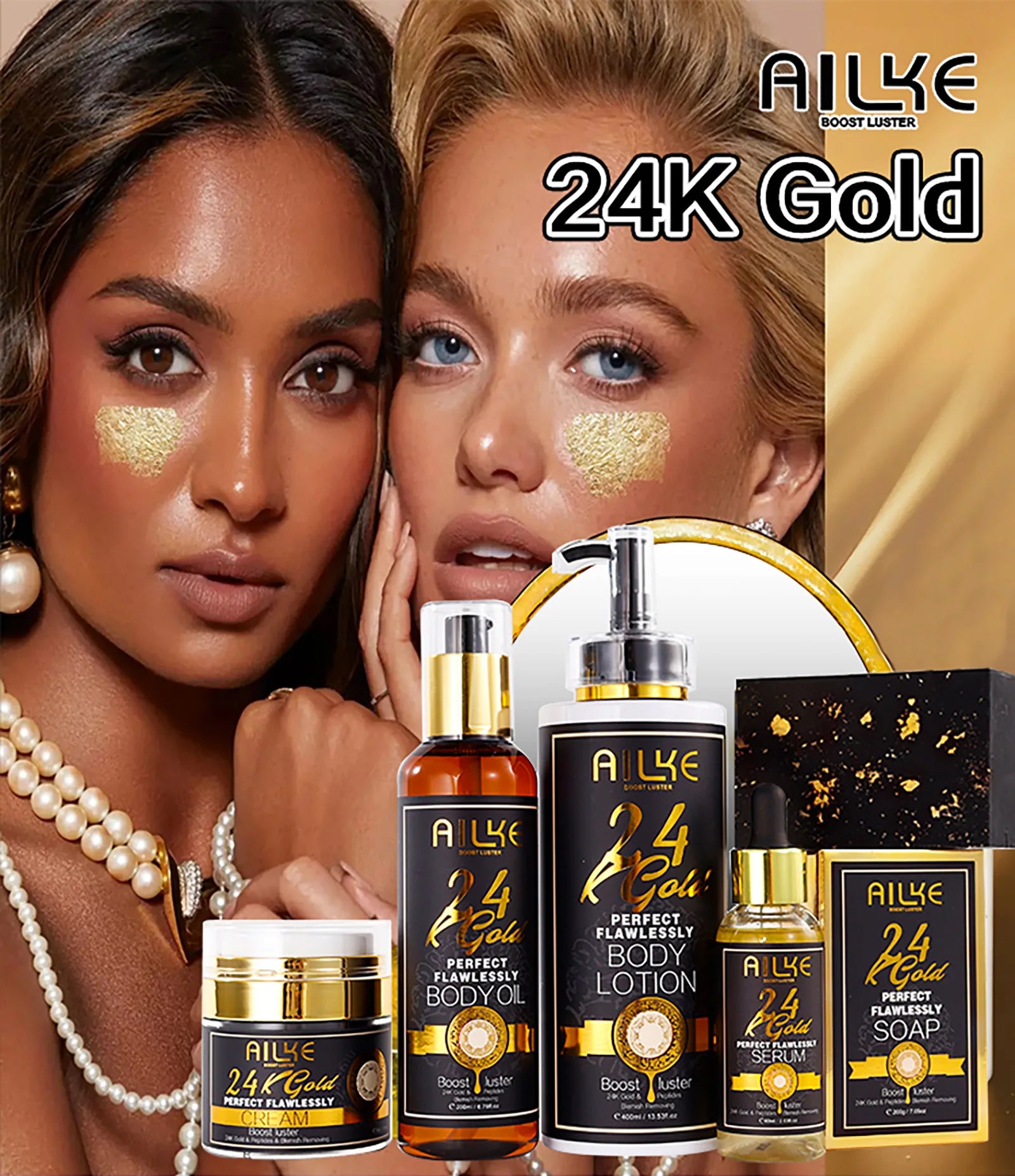 24K Gold Collagen Whitening Care Set