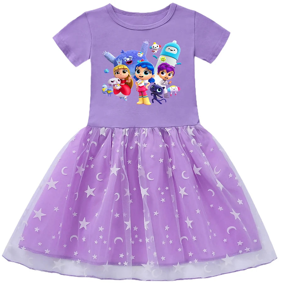Rainbow Princess Cute Girls Dress