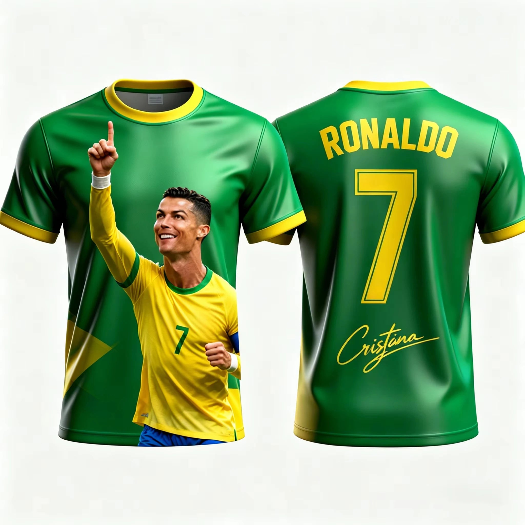 2026 Ronaldo 7 Football Jersey Chatgpt Ai Style Adults and Kids Fan Edition Summer Soccer Training Tops Comfortable Sportswear