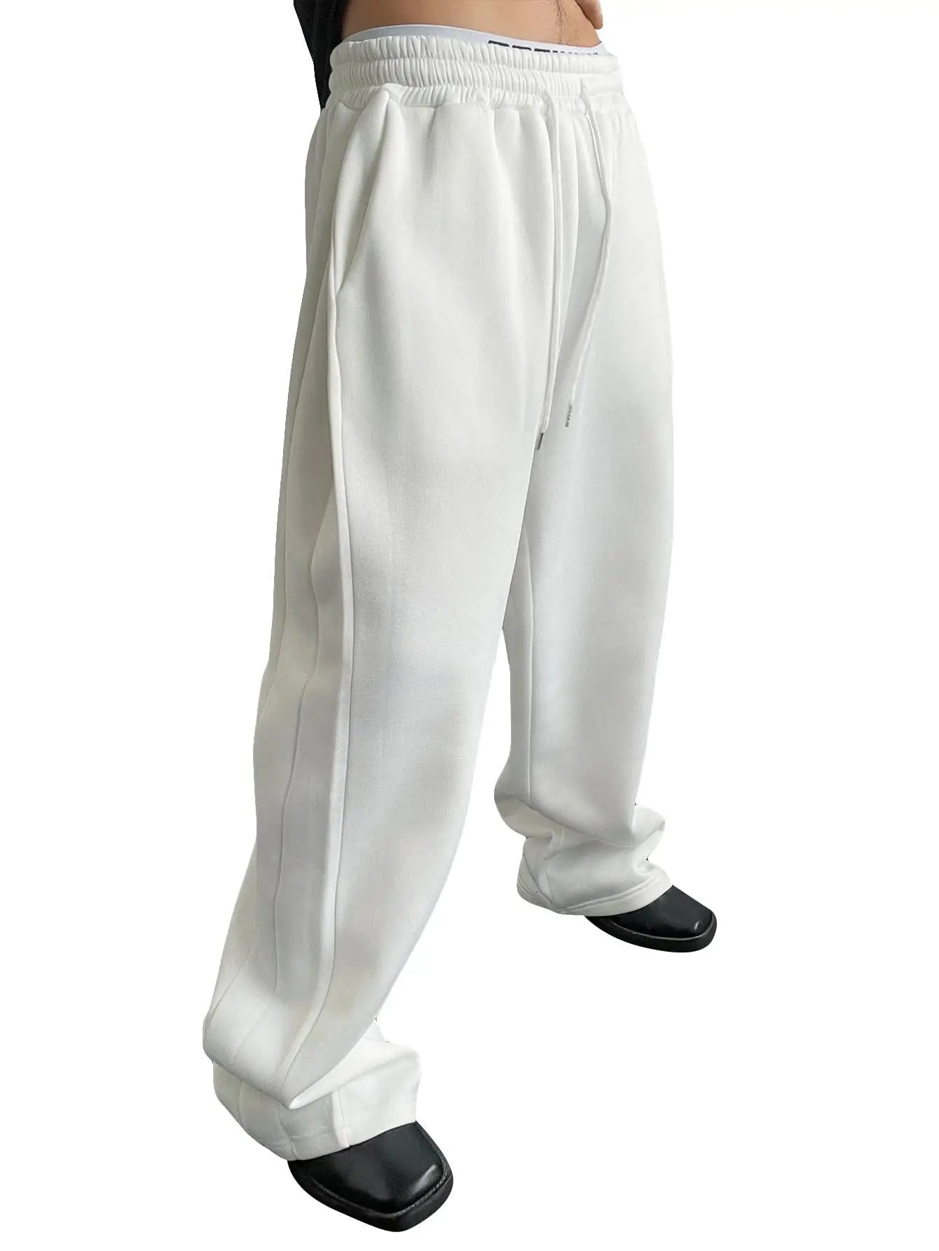 2026 New Straight Spring Autumn Joggers Men Jogging Sweatpants Sportswear Knit Tracksuit Sports Pants Trousers Wide Leg Clothing