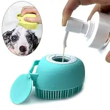 Blue Yellow Shampoo Dispenser Brush