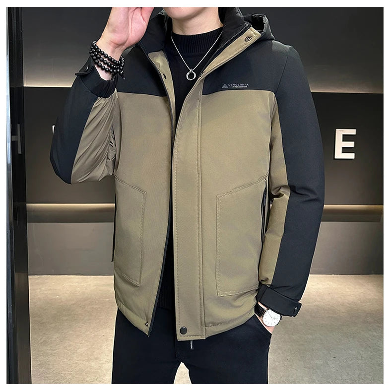 Windproof Winter Down Men Jacket