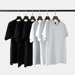 Polo Classic-Fit Logo Cotton T-Shirt Graphic Printing High-end Luxury Unisex Style Both of Men and Women