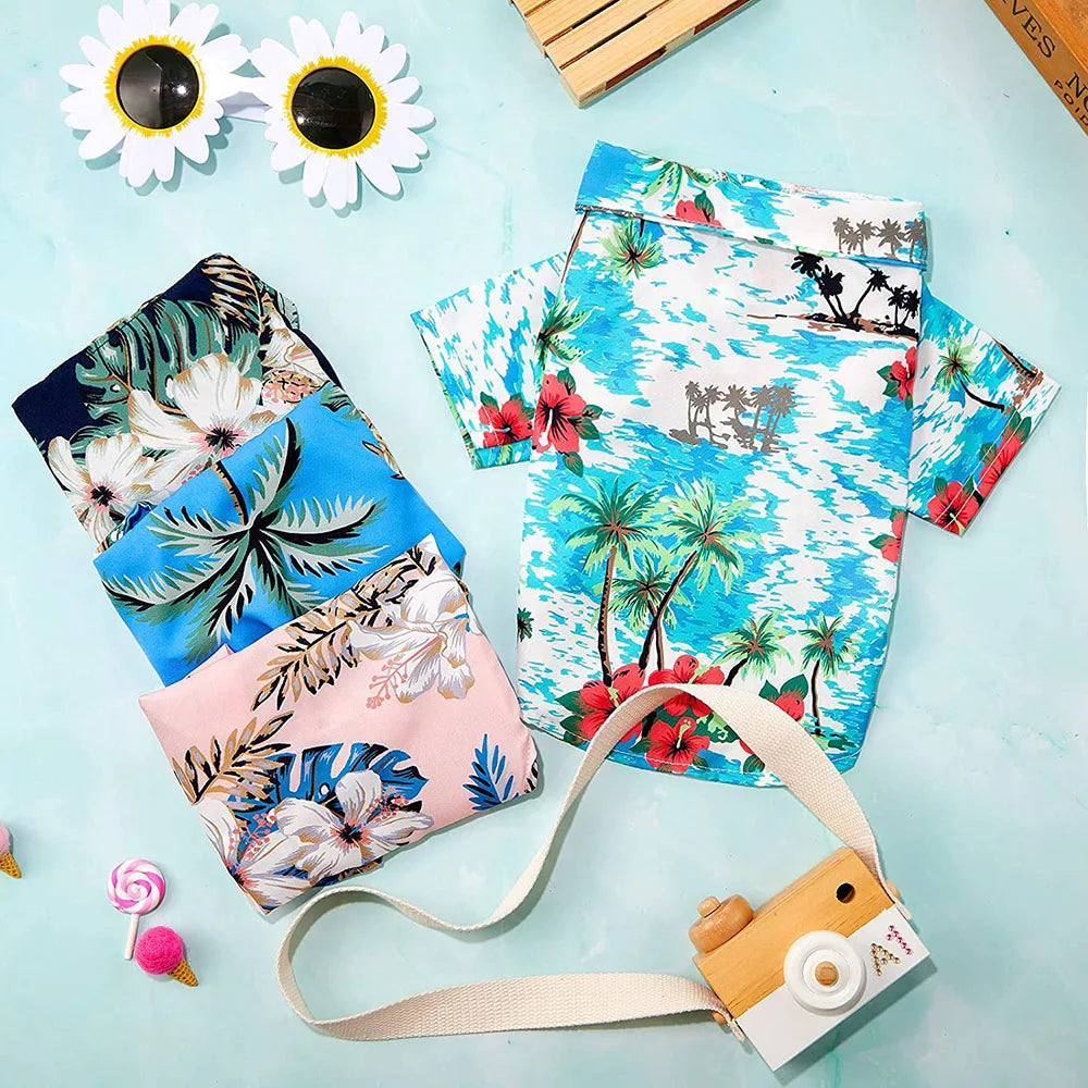 Hawaiian Print Breathable Dog Shirt