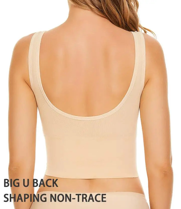 Sexy Sports Bra Beauty Back Push Up Bras Big Backless Straps Soft Support Lingerie For Women Underwear