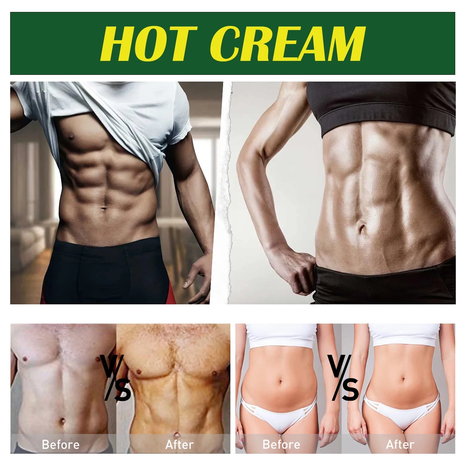 Men's Massage Cream for Body Care Warming Sensation Post Workout Recovery Moisturizing Skin Firming Routine Non Greasy 50g
