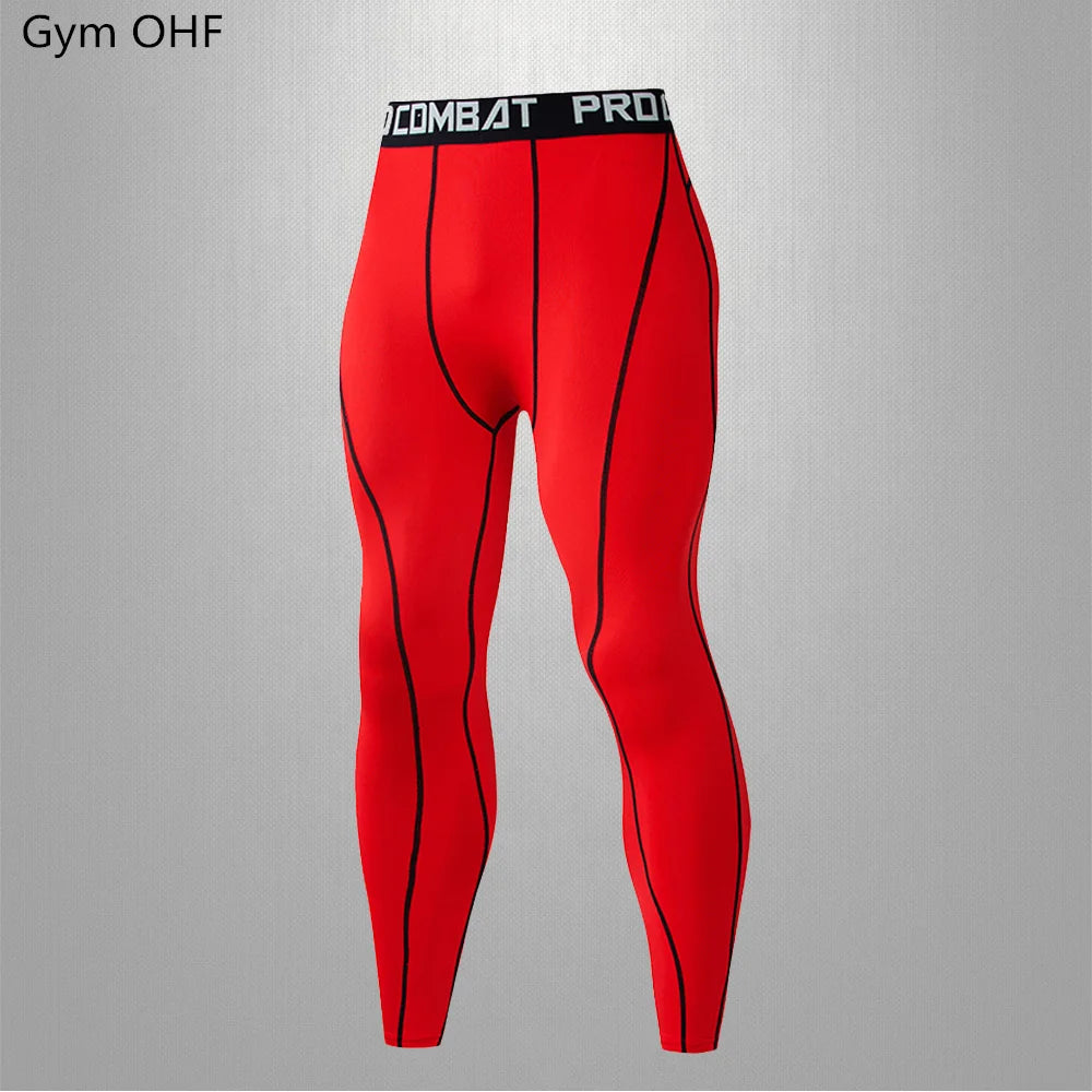 Gym Fitness T Shirt Men's Short Sleeve Summer Boxing Jersey Legging Men Rashguard Compression Pants Quick Dry Tight T-Shirts Men